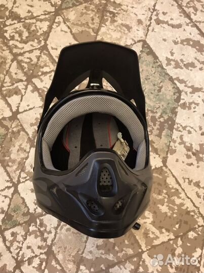 Кроссовый фуллфэйс шлем 661 XL и очки Progrip