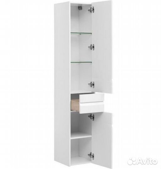 Шкаф-колонна для ванной Aquanet Палермо 35 203943 белый правый