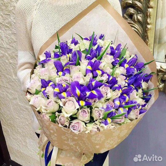 Цветы розы букет