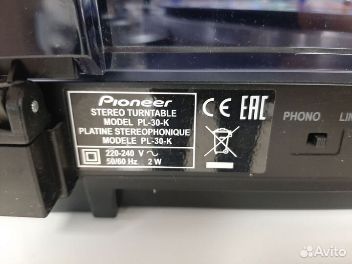 Проигрыватель винила pioneer pl 30 k