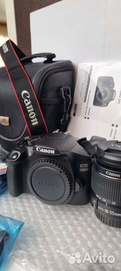 Зеркальный фотоаппарат canon EOS 1300D новый
