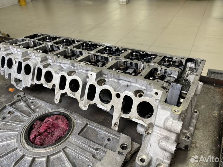 Головка блока цилиндров BMW N57D30B 4.0d гбц N57