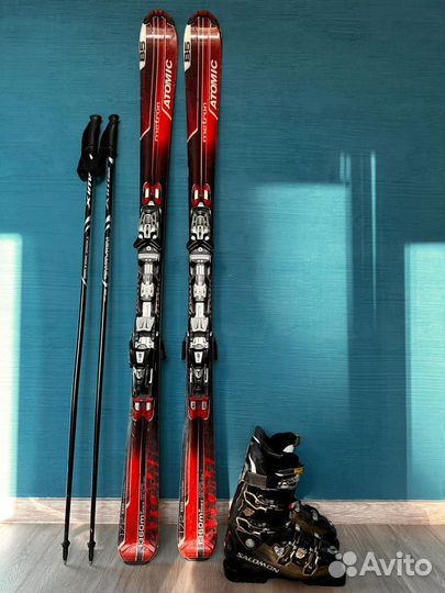 Горные лыжи полный комплект Atomic Salomon
