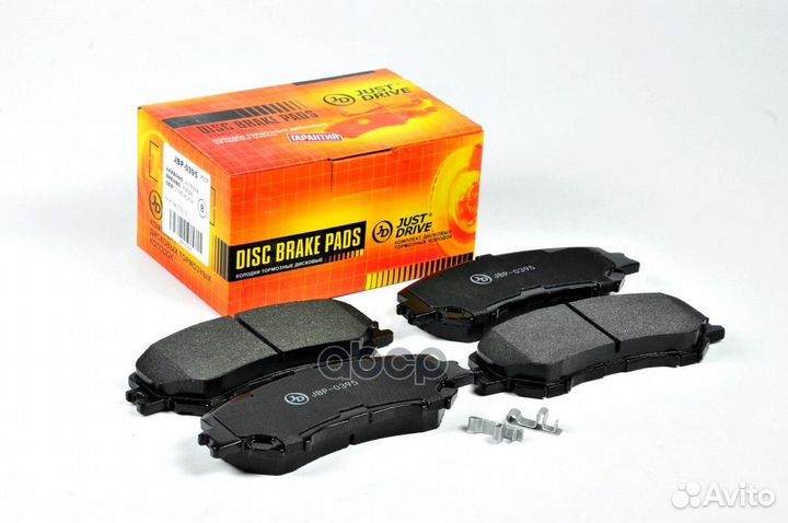 Колодки тормозные, передние JBP0395 Just Drive