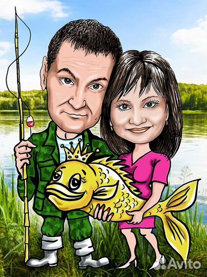 Нарисую шарж, портрет