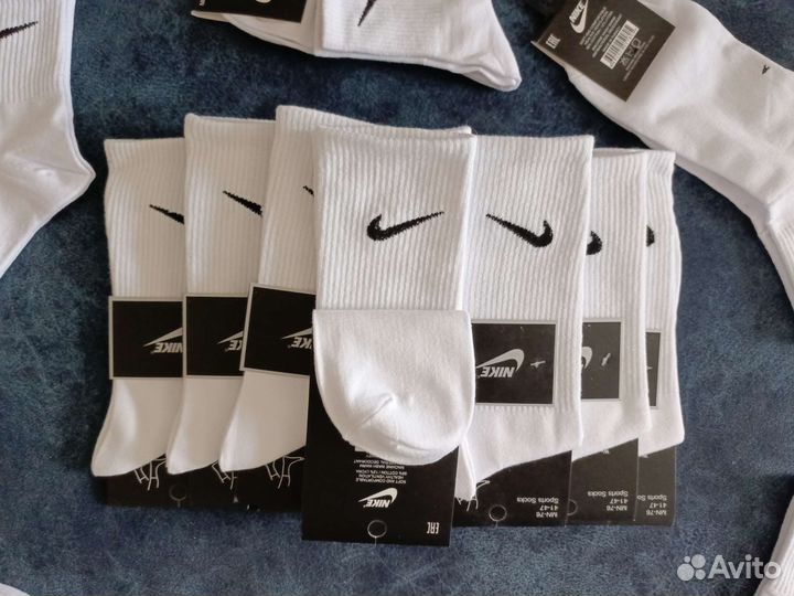 Носки nike белые (высокие)