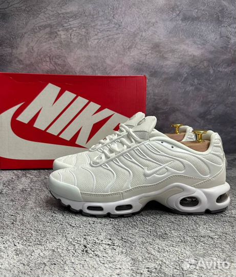 Кроссовки летние Nike Air Tn Plus белые