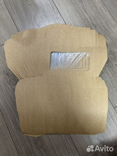 Крафт коробки с окном