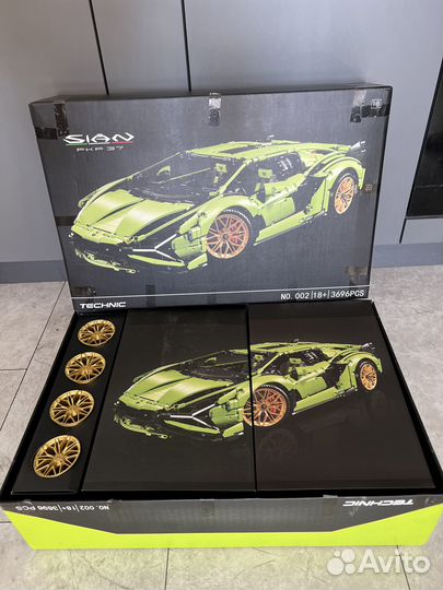 Конструктор lamborghini sian 3696 деталей