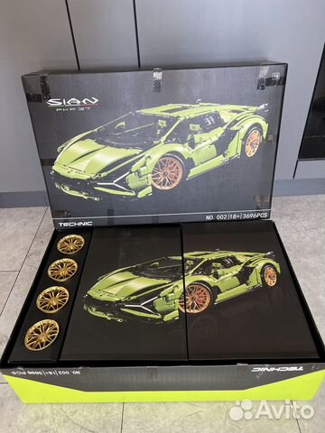 Конструктор lamborghini sian 3696 деталей
