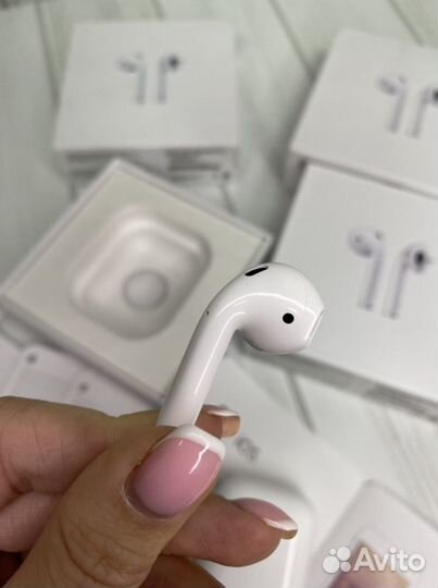 Беспроводные наушники airpods 2+чехол