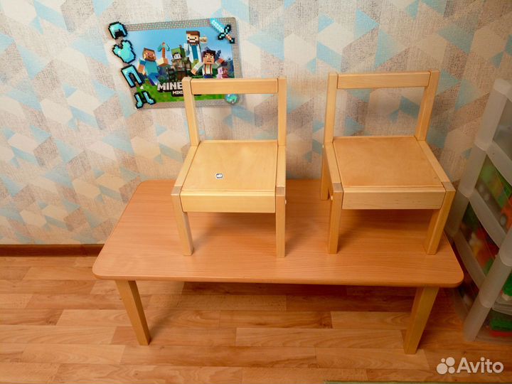 Стол + 2 стула для детей