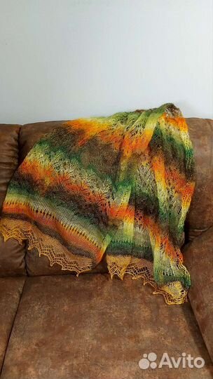 Палантин/паутинка/шаль/платок/пуховый оренбургский