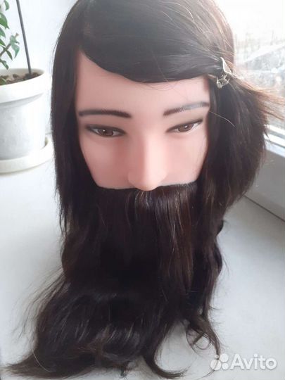 Голова манекен натуральные волосы