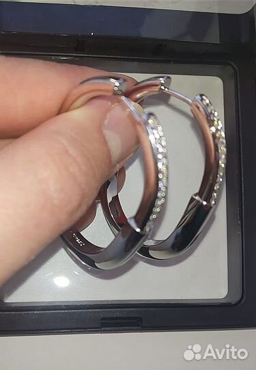 Серьги кольца tiffany