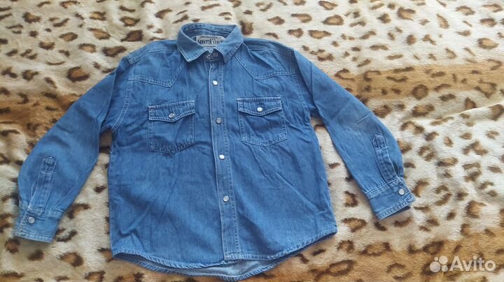 Джинсовая рубашка на мальчика