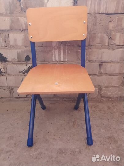 Стульчик детский раскладной металл фанера б/у