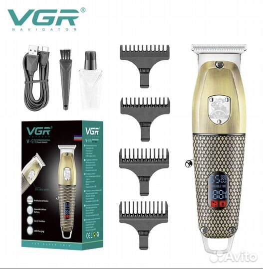 Машинка для стрижки волос и бороды vgr 976