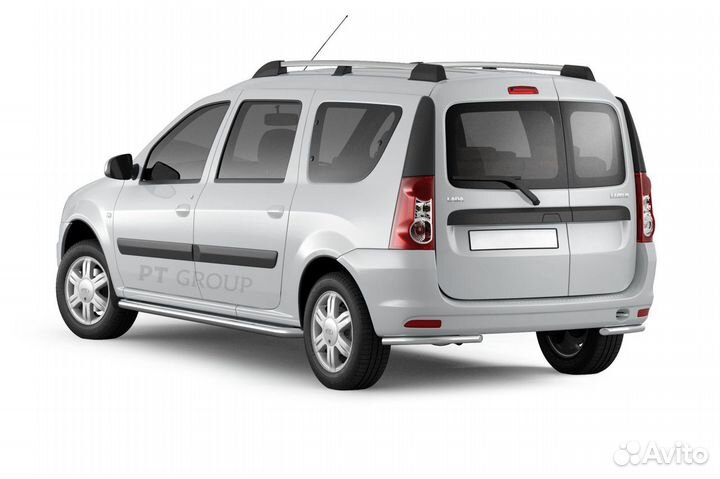 Рейлинги Усиленные (Серебристый муар) LADA Largus