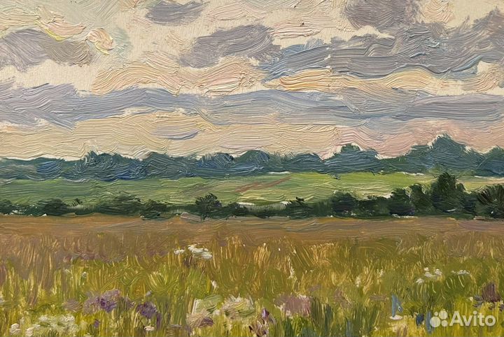 Картина масло картон Союз художнков СССР