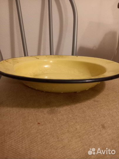 Миска тарелка железная