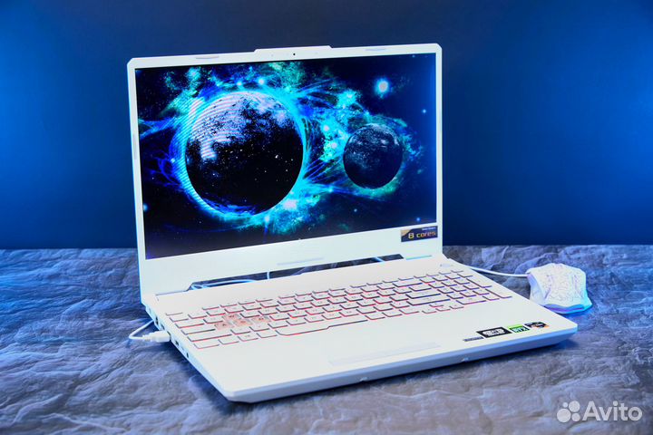 Ноутбук asus для игр / RTX 3060 / Ryzen 7