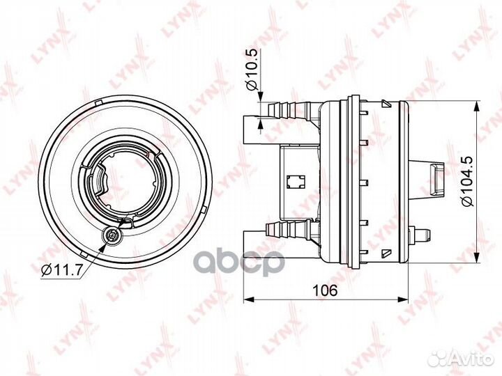 Топлевный фильтор lf249m lf249m lynxauto
