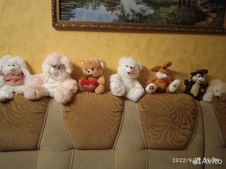 Мягкие игрушки музыкальные пакетом