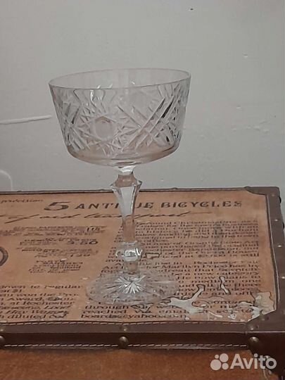 Ваза бокал/кубок времени СССР для конфет, хрусталь