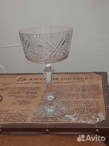Ваза бокал/кубок времени СССР для конфет, хрусталь