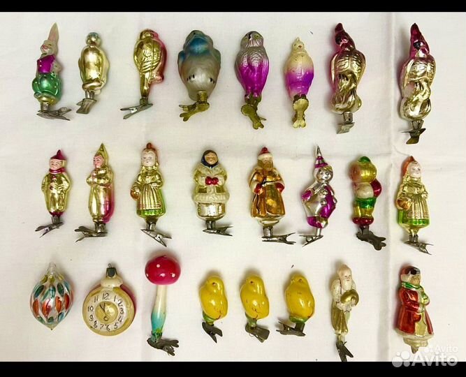 Елочные игрушки на прищепке