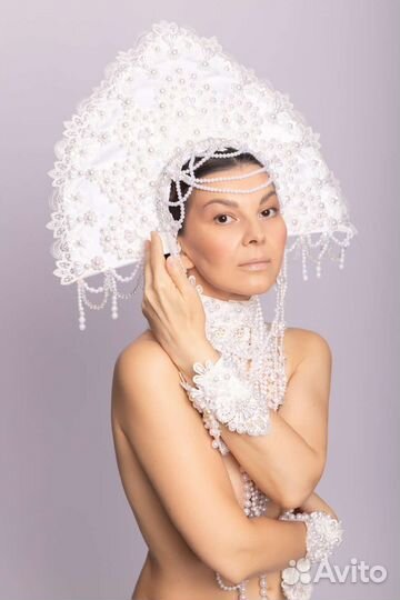 Кокошник свадебный для фотосессии
