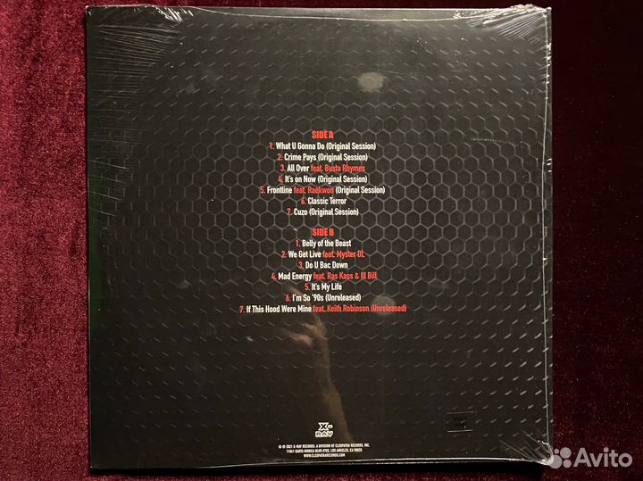 Цветной винил Onyx «Thurndafucup»