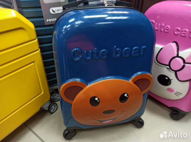 Чемодан на колесах мишка Тедди медвежонок