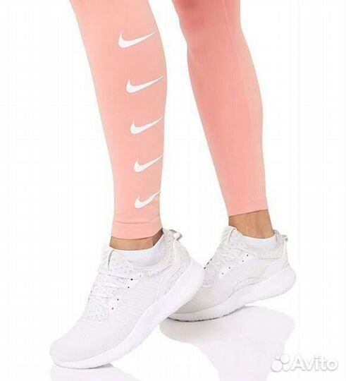 Лосины 7/8 жен. Nike Pembe Swoosh роз