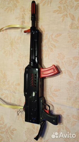 Игрушка автомат-пулемет с коробкой