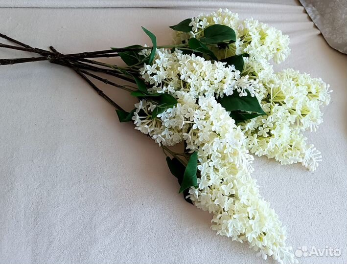 Сирень силиконовая искусственная, цветы