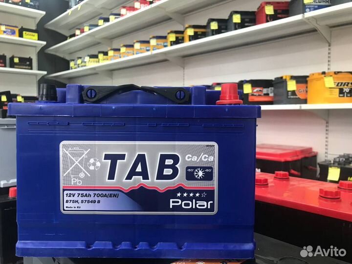 Аккумулятор TAB 75Ah 750 Для volkswagen