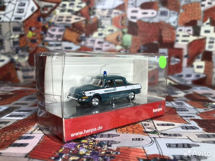 Модель автомобиля Skoda 1000 MB herpa HO 1/87