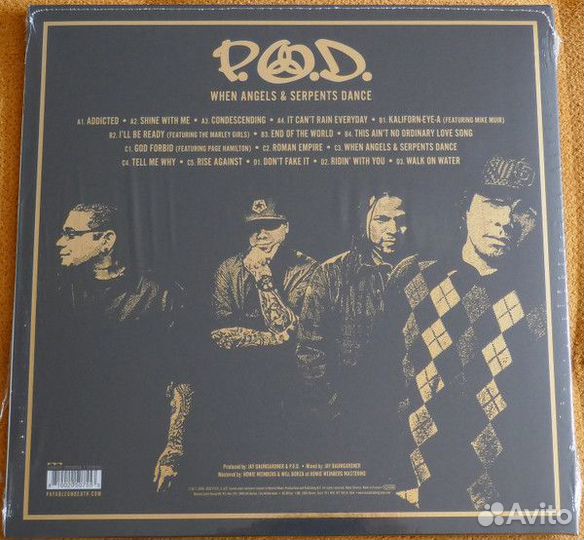 Виниловая пластинка P.O.D. - when angels & serpent