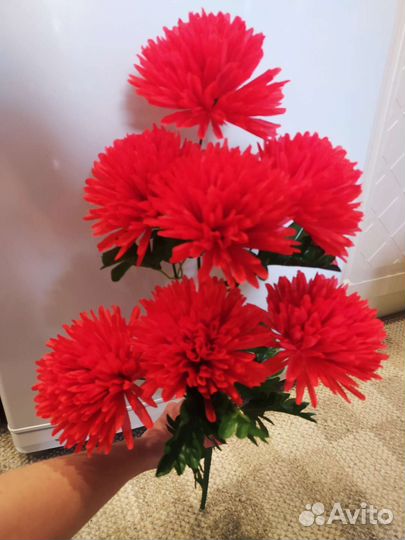 Искусственные цветы букет высотой 62 см