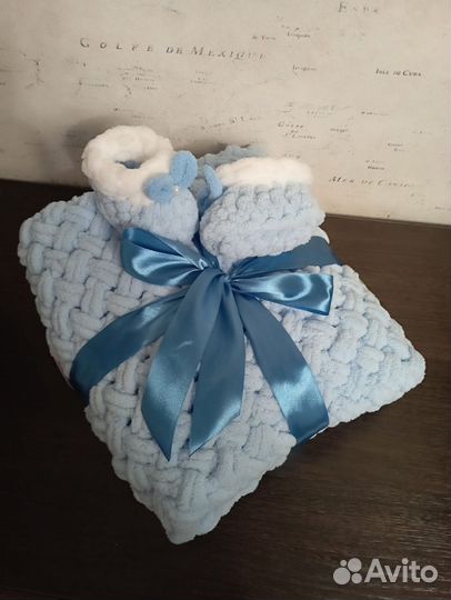 Плед+пинетки