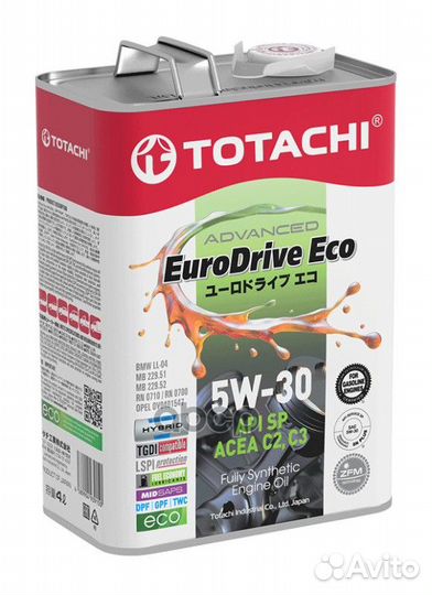 Totachi eurodrive ECO Fully Synthetic 5W
