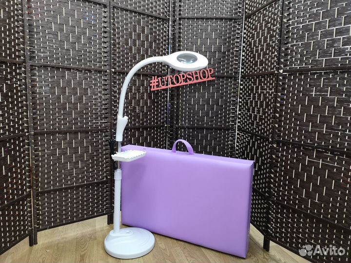 Лампа лупа напольная