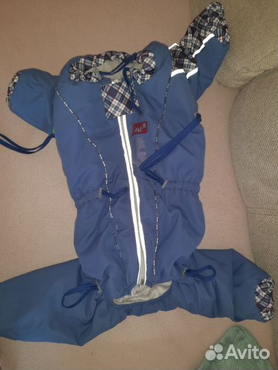 Зимний комбинезон для средней собаки