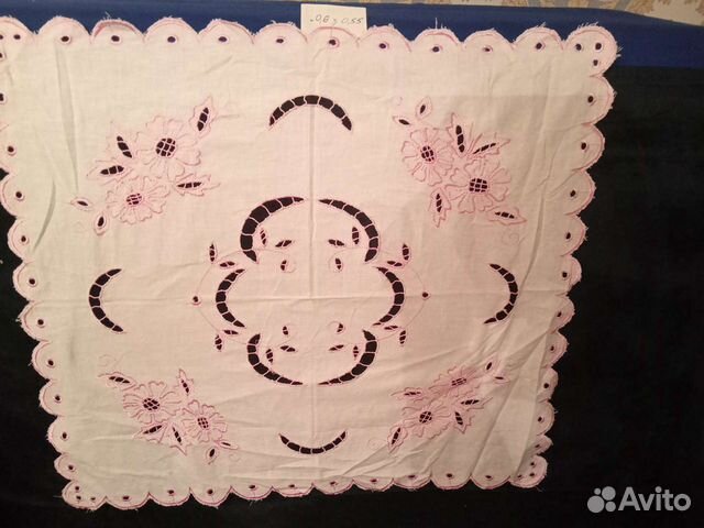 Салфетки-вышивка+кружево из СССР
