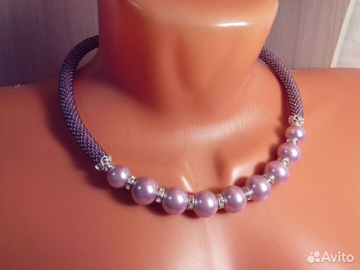 Комплект украшений колье и серьги