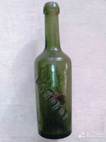 Бутылка из под содовой А.К. Миндеръ XIX в