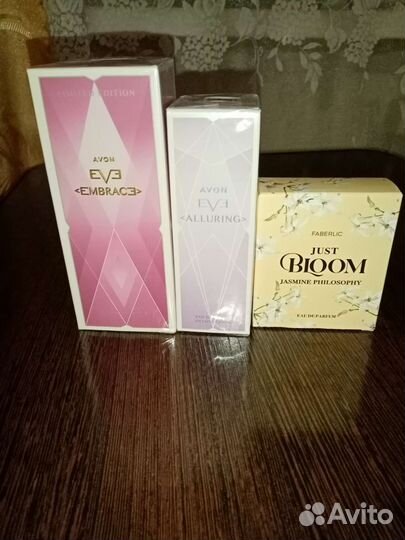 Парфюмерия avon,faberlic и сыворотка для волос