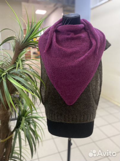 Платок вязаный, платок паутинка, бактус